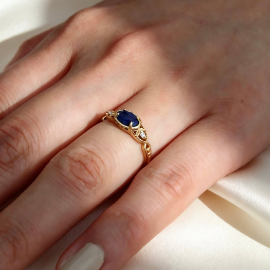 Bague en Lapis Lazuli Naturel S925