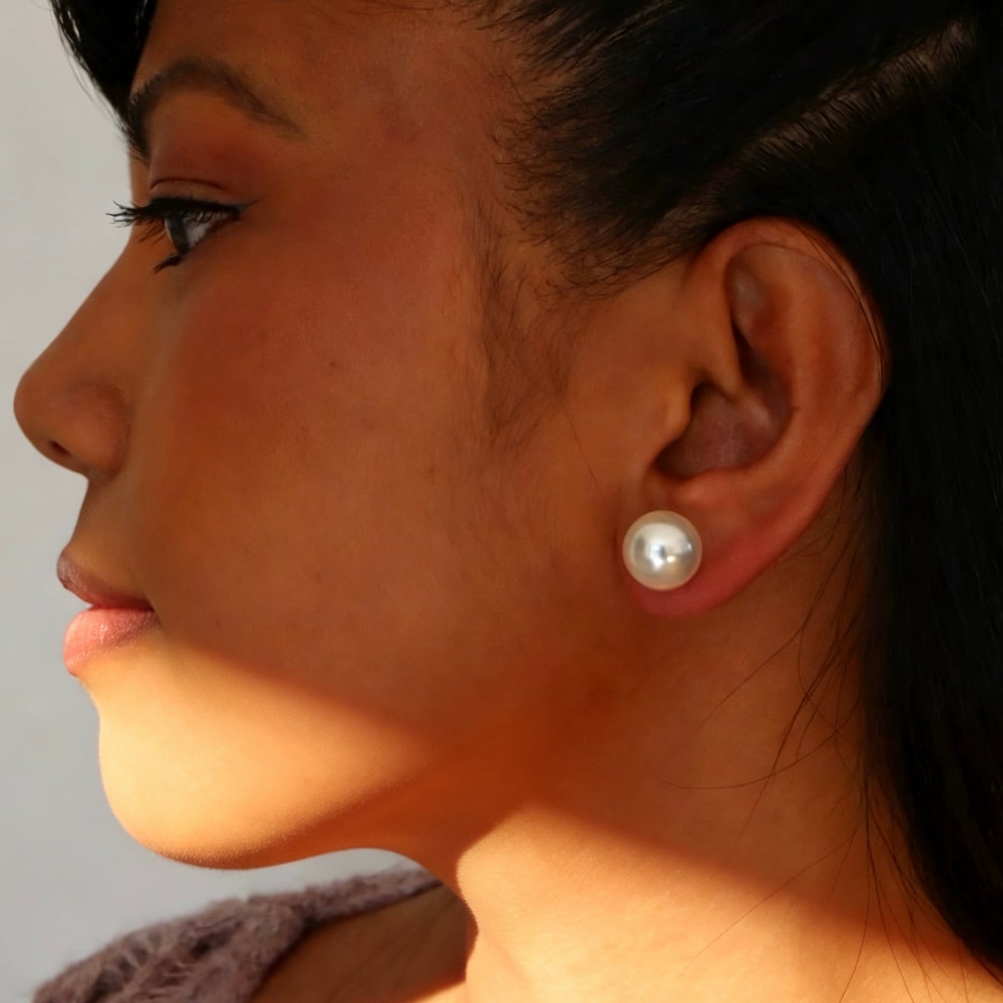 Boucles d'oreilles doubles perles en argent 925