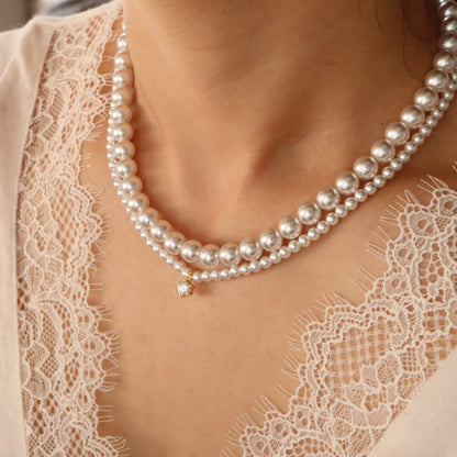 S925 8mm Perlenkette
