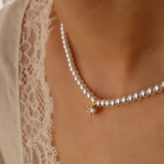 S925 Mosinate Pearl Necklace