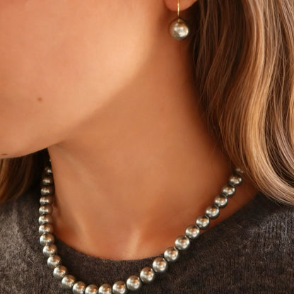 S925 8mm Perlenkette