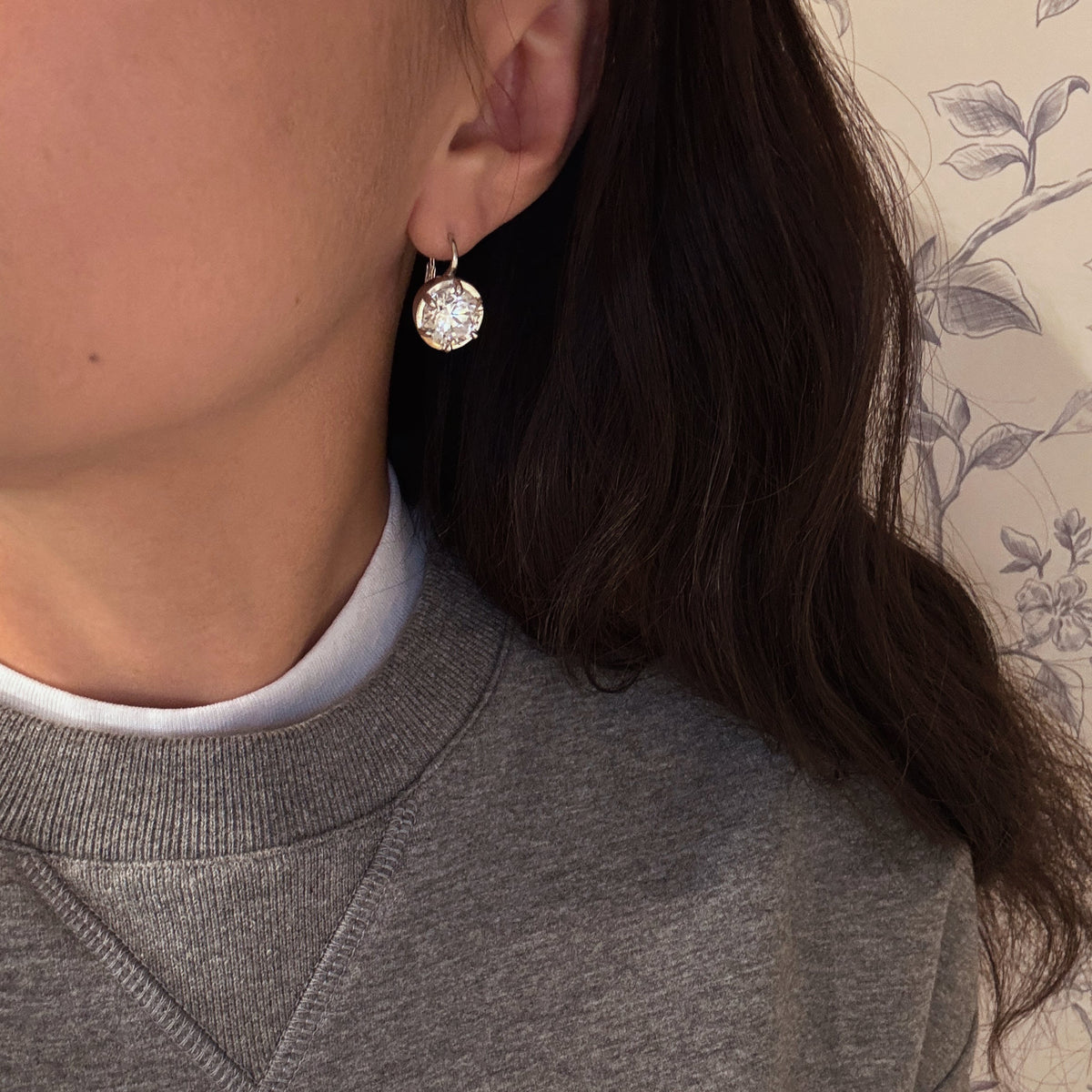 Boucles d'oreilles Moissanite Rayonnante