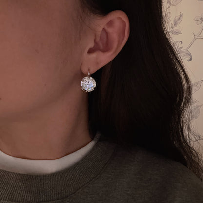 Boucles d'oreilles Moissanite Rayonnante