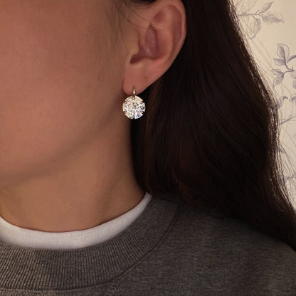 Boucles d'oreilles Moissanite Rayonnante