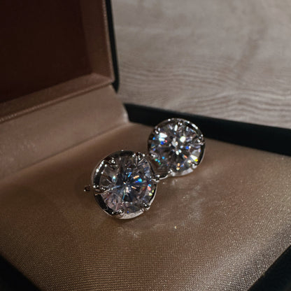Boucles d'oreilles Moissanite Rayonnante