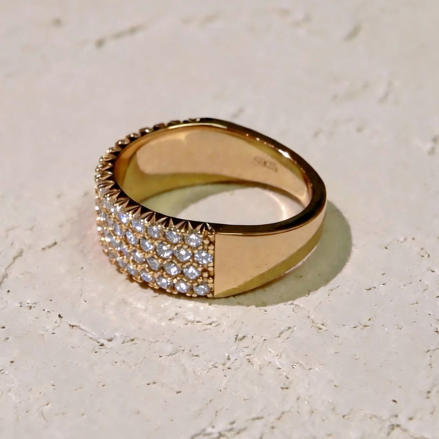 S925 Moissanit-Ring – Aura