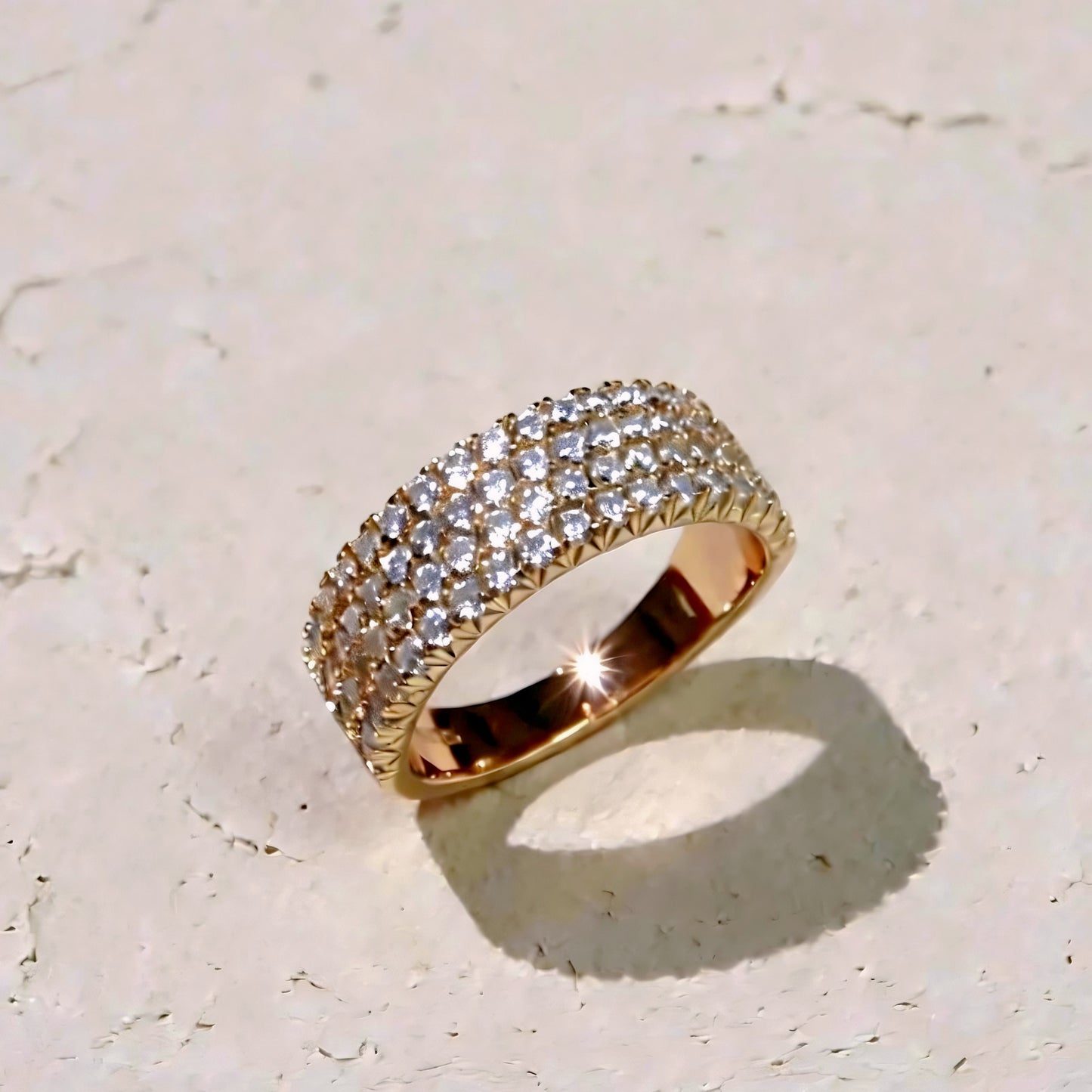 S925 Moissanit-Ring – Aura