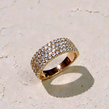 S925 Moissanit-Ring – Aura