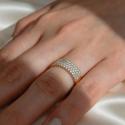 S925 Moissanit-Ring – Aura