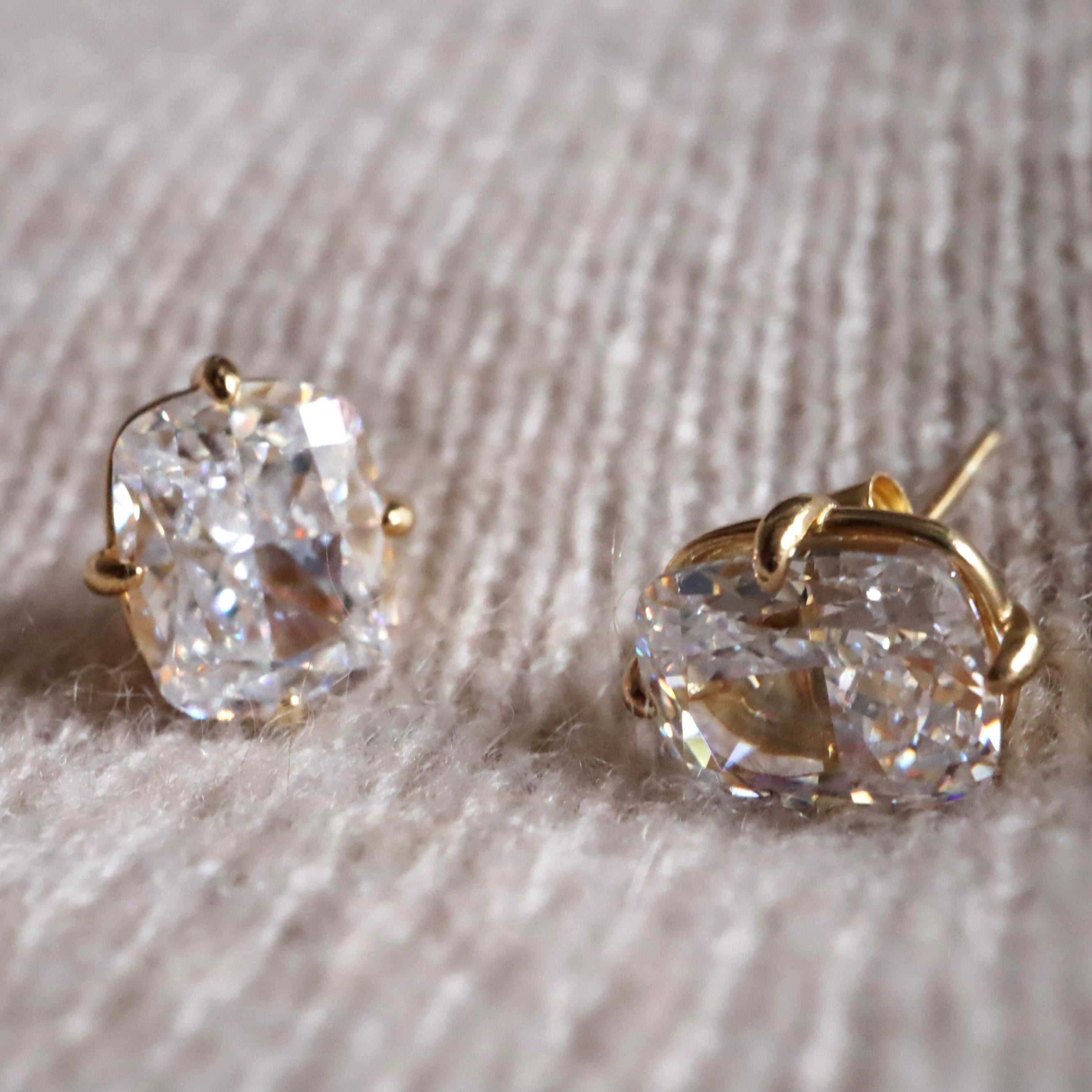 Crystal Studs – S925 Sterling Silver Earrings with Zircon