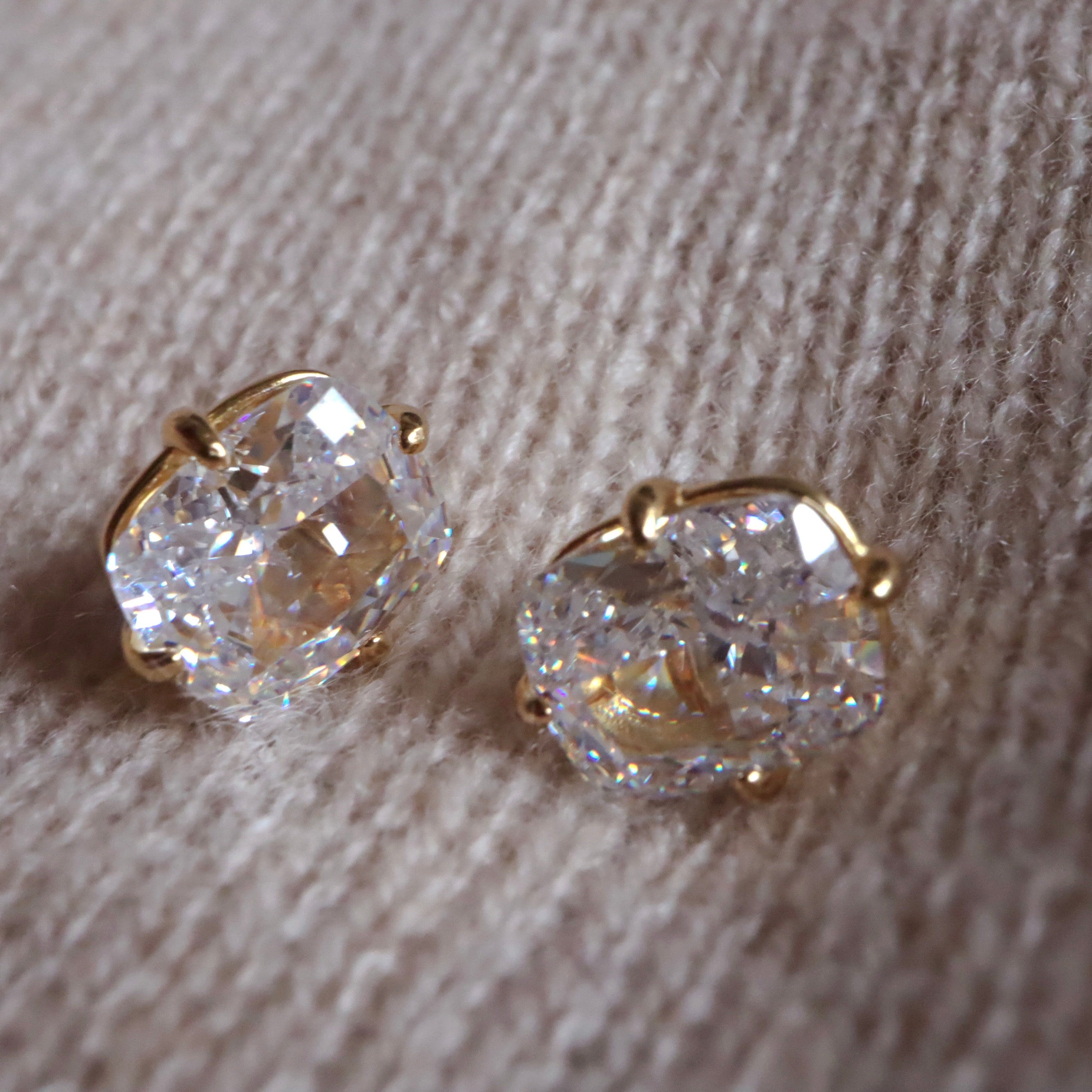 Crystal Studs – S925 Sterling Silver Earrings with Zircon