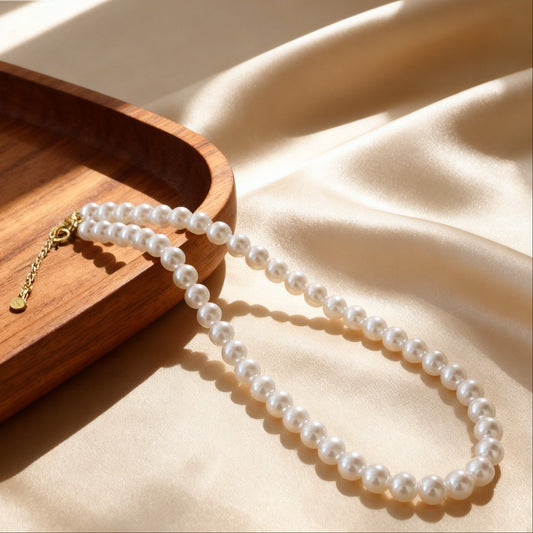 S925 8mm Pearl Necklace