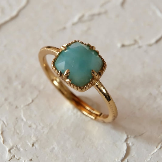 S925 Amazonite Ring