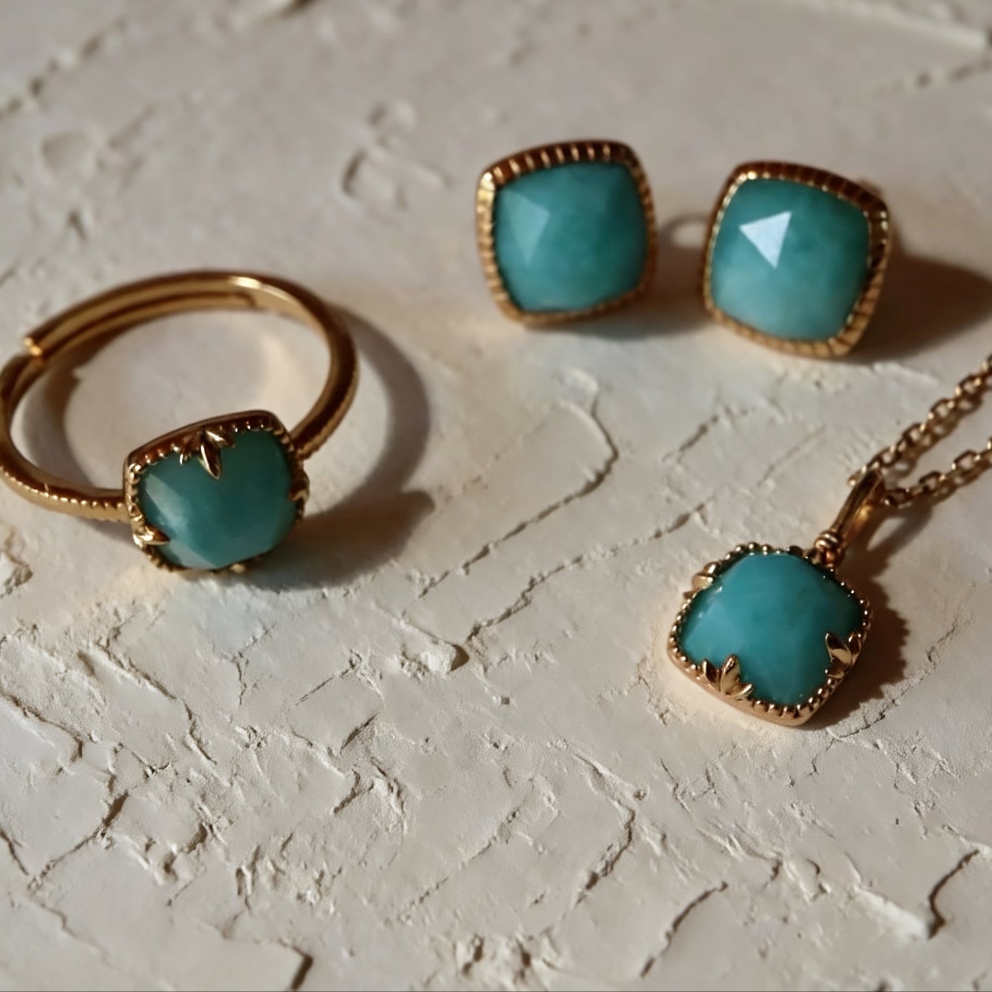 Bague en amazonite S925