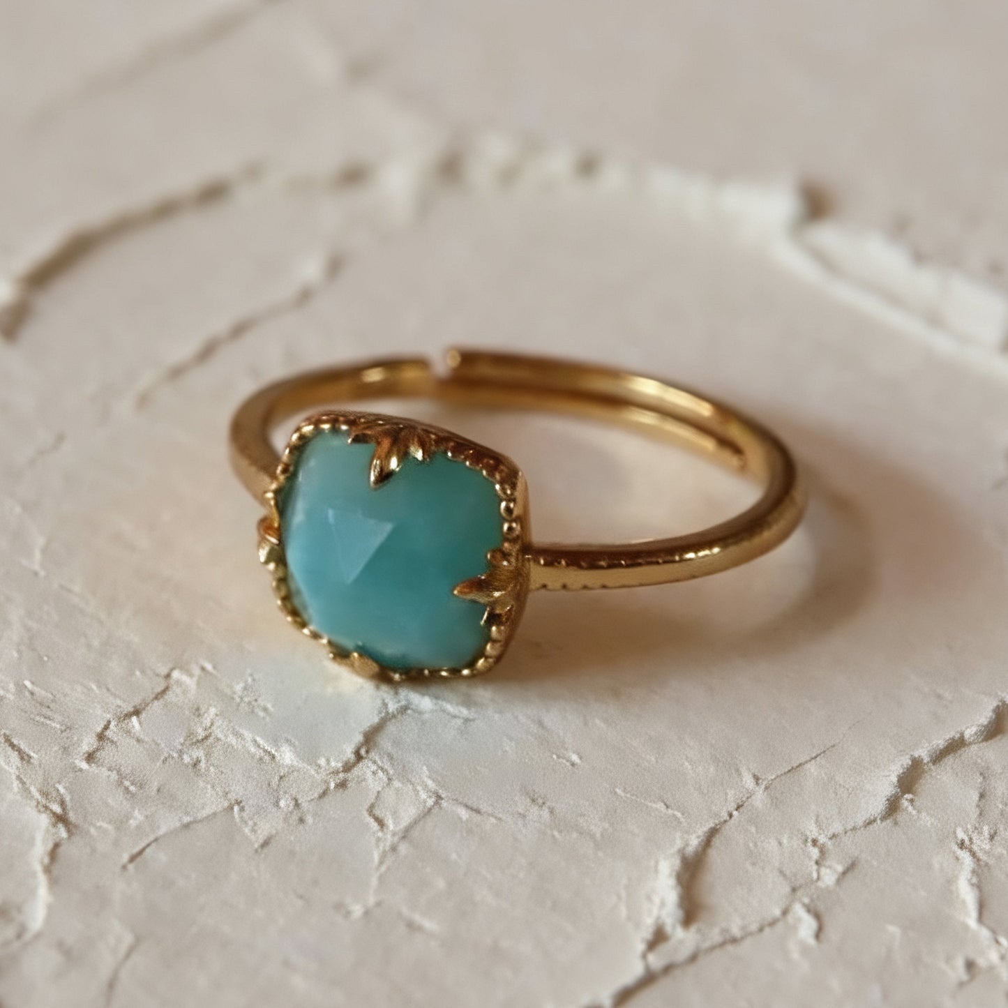 Bague en amazonite S925