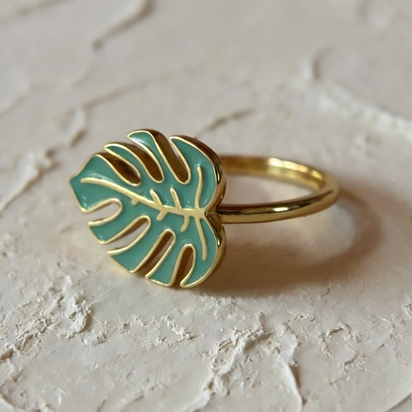 Bague feuille de sauge en argent 925