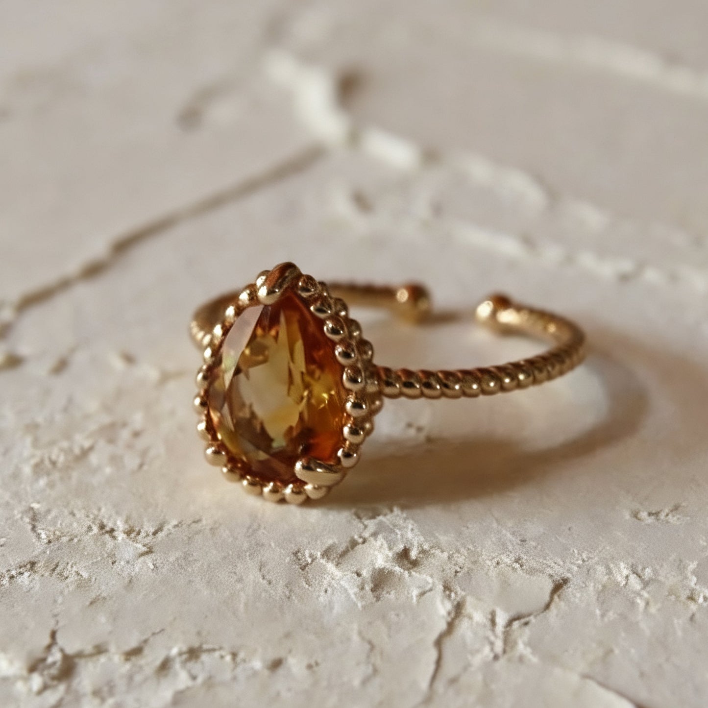 Bague en grenat mandarin S925