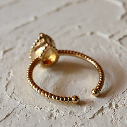 Bague en grenat mandarin S925