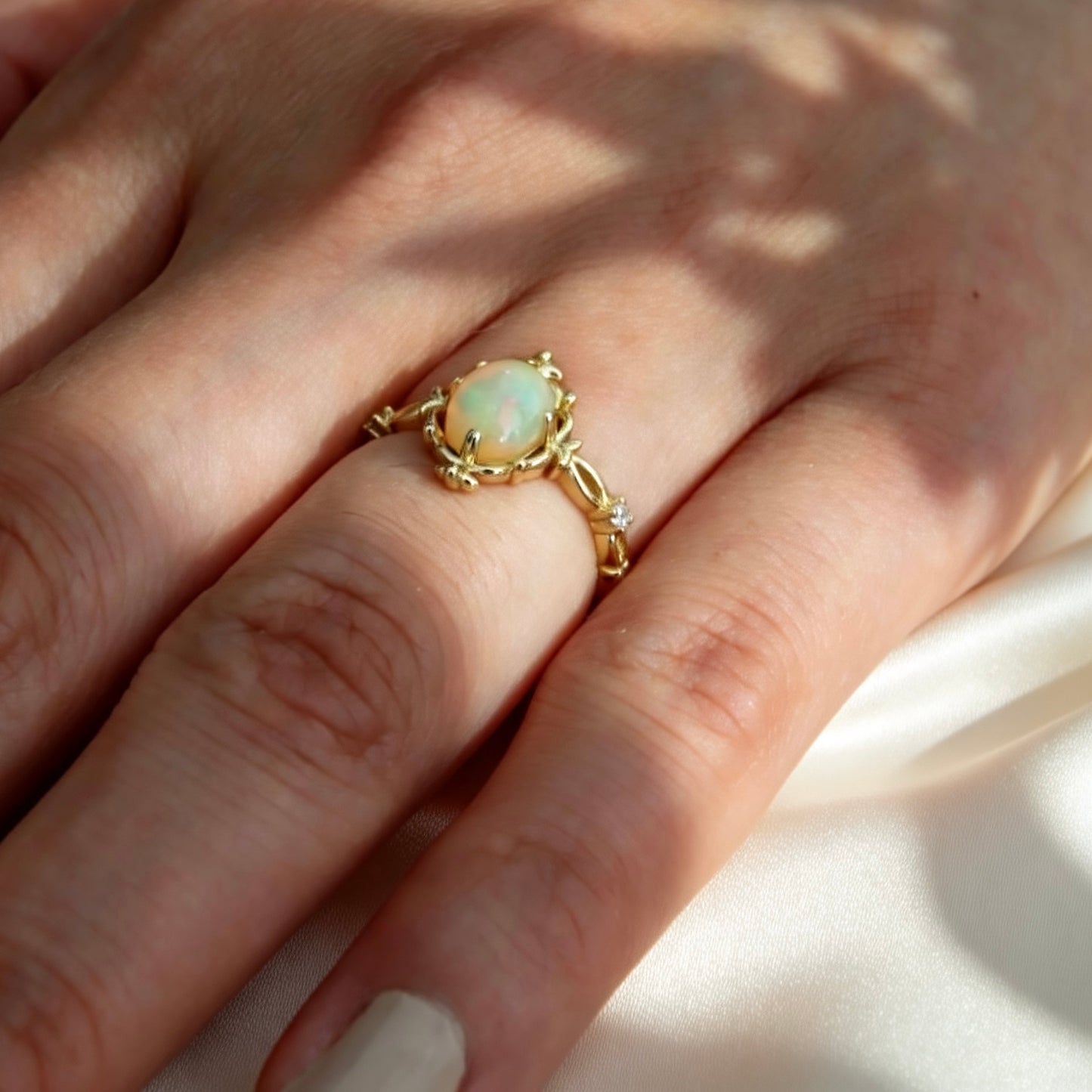Bague Opale Naturelle S925
