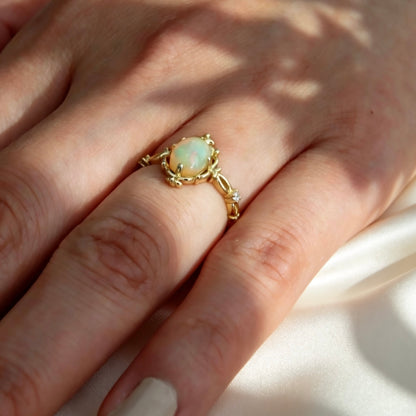 Bague Opale Naturelle S925