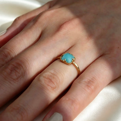 Bague en amazonite S925