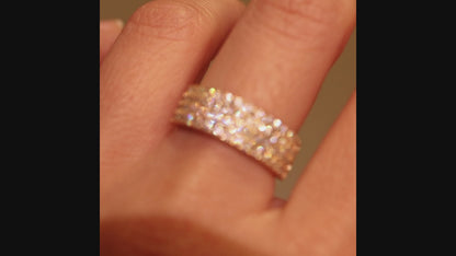S925 Moissanit-Ring – Aura